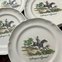 بشقاب وینتیج مرد اسب سوار