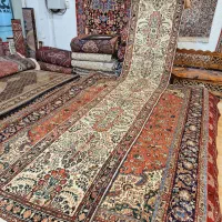 کناره دستباف زمینه کرم نقشه لیلیان