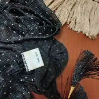شال مجلسی مشکی نقره کوب|لباس|کرج, شاهین‌ویلا|دیوار