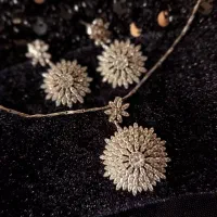 ست گوشواره و گردنبند نقره