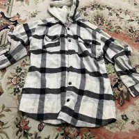 پیراهن کرکی کلاه پشمی در حد نو