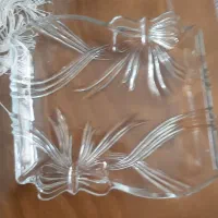 کاسه بشقاب بلور پاپیون