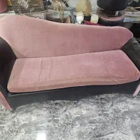 مبل چرم فانتزی و میز تلویزیون