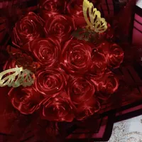 باکس یا دسته گل روبانی،کادویی، تولد، عاشقانه، ربان|گل مصنوعی|تبریز, |دیوار