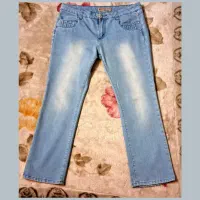 شلوار لی آبی روشن قد ۹۰ سایز ۴۲