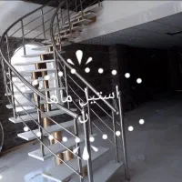 پله گرد ،نرده استیل