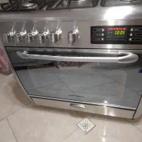 اجاق گاز فر دار تمام استیل ایتالیایی در حد نو