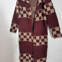 ژاکت بافت  تا سر زانو نو سالم تمیز