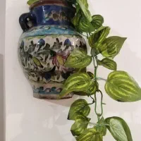 گلدان دیوارکوب  لعابی طرح زیرخاکی  400هزار تومن|صنایع دستی و سایر لوازم تزئینی|دماوند, گیلاوند|دیوار