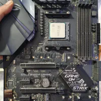 مادربرد ASUS ROG B450 F GAMING + CPU + POWER|قطعات و لوازم جانبی رایانه|گرگان, |دیوار