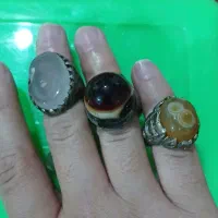 سه عدد انگشتر با دو عدد سنگ