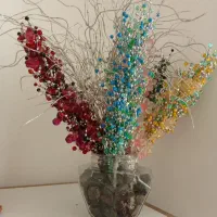 گل‌های کریستالی مرواریدی شیک