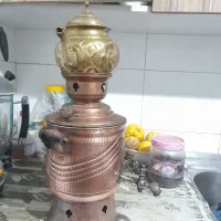 سماور مسی هم میشه رو گاز گذاشتش هم روی ذغال|سماور، چای‌ساز، قهوه‌ساز|هشتگرد, گلسار|دیوار