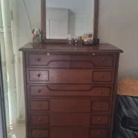 آینه دراور چوبی