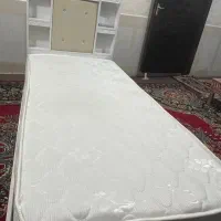فروش تخت خواب ام دی اف تک نفره همراه با تشک رویال|تخت و سرویس خواب|حمیدیه, |دیوار