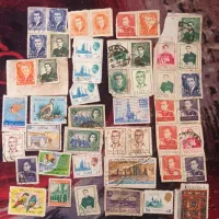 تعدادی اسکناس و تمبر قدیمی برای فروش