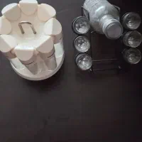 جا ادویه و بطری و استکان نوشیدنی|ظروف سرو و پذیرایی|کهریزک, |دیوار