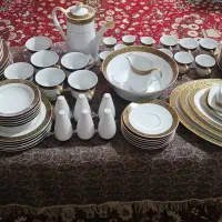 سرویس جهیزیه سلطنتی طرح طلایی اصل ژاپن