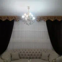 پرده توری با والان کتیبه|پرده، رانر، رومیزی|سهند, |دیوار