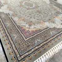 ۳ سه تخته فرش ۱۲ متری طوسی ، درحدنو ، نخ اصلی