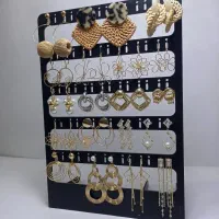 بدلیجات زیورآلات ولنتاین/بنگل دستبند گوشواره نیمست