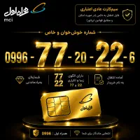 شماره‌ای خوش‌خوان -ـ-ـ با الگوی زیبای 77 و 22