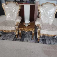 مبل سلطنتی و میز ناهارخوری چوب طبیعی|مبلمان خانگی و میز عسلی|سهند, |دیوار