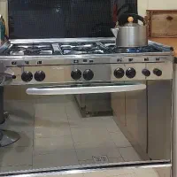 گاز پنج شعله ایتالیایی استیل فر دار