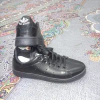 کتونی چرم مشکی دخترونه