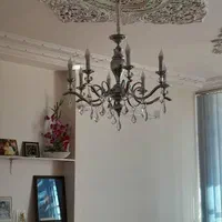 لوستر برنجی هشت شاخه