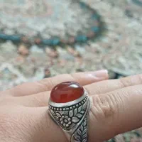 انگشتر استاد عطایی قلمزنی شده کهنه