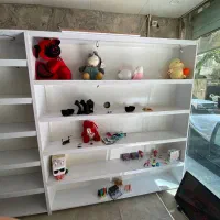 قفسه ویترین مغازه کم استفاده|کتابخانه، شلف، قفسه‌های دیواری|کرج, حصارک بالا|دیوار