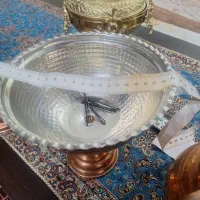 پارچه مسی ظروف میوه خوری .ظرف ششکلات خوری