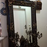 آینه وشمعدان وساعت|بوفه، ویترین، کنسول|اصفهان, سپاهان‌شهر|دیوار