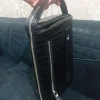 کیف چرم رمز دار خارجی برند Moncler