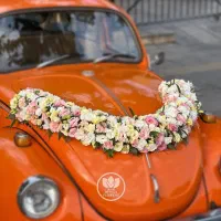 خدمات دیزاین ماشین عروس و دسته گل عروس|گل مصنوعی|میبد, |دیوار