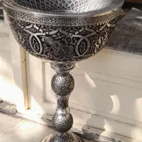 سنگاب قلمزنی بزرگ یک متری کنار سالنی مینیاتور|صنایع دستی و سایر لوازم تزئینی|اصفهان, نقش جهان|دیوار