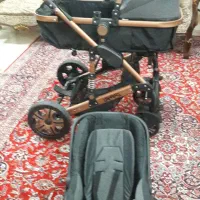 ست ۵ تیکه کالسکه و کریر و روروئک و صندلی غذا|کالسکه و لوازم جانبی|تهران, اتابک|دیوار