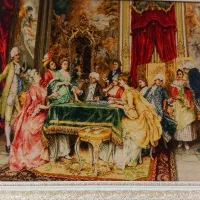 تابلوفرش پاسورباز ابریشم