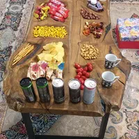 انواع میز چوب طبیعی روستیک و رزینی|مبلمان خانگی و میز عسلی|شهرضا, |دیوار