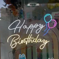 نئون هپی تولد اچ بی دی پروانه همه در حد نو