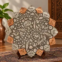 سینی مسی قلمکاری شده