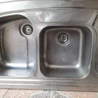 سینک استیل|آب‌چکان و نظم‌دهنده ظروف|ماهدشت, |دیوار