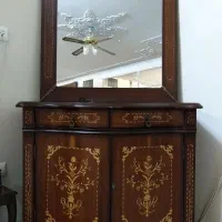 کمد چوبی + اینه