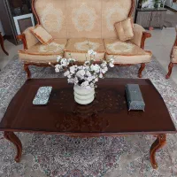 مبل هفت نفره( ۳ نفره و چهارتا یکنفره) نیم استیل|مبلمان خانگی و میز عسلی|اهواز, کوی پیروزی|دیوار