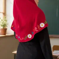 نقاشی روی مقنعه