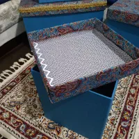 جعبه کادویی سنتی روکش ترمه آبی سنتی|صنایع دستی و سایر لوازم تزئینی|تهران, تهرانپارس غربی|دیوار
