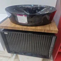 روشویی کابینتی مشکی چوب۶۰×۴۰