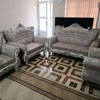 مبل نیمه سلطنتی مهره دوزی شده نو|مبلمان خانگی و میز عسلی|شیراز, شاپورجان|دیوار
