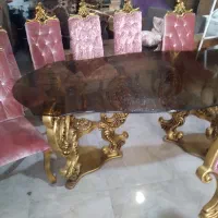 مبل ۷ نفره ناهار خوری ۶|مبلمان خانگی و میز عسلی|شاهدشهر, |دیوار